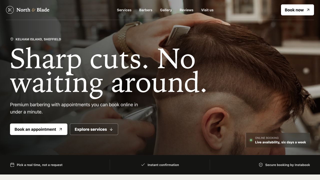 Booking-system demonstration storefront